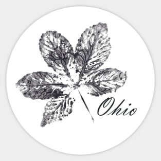 Buckeye Leaf II Sticker